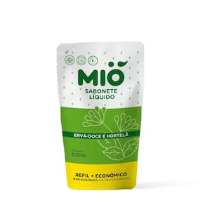Sabonete Líquido Mió Erva Doce e Hortelã Refil Econômico 300ml