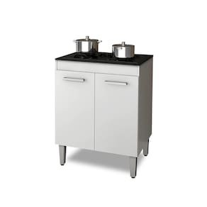 Balcão De Cozinha Para Cooktop 4 Bocas Com 2 Portas Nauru
