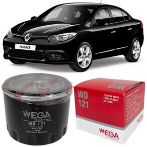 Filtro Óleo Fluence Automático 2.0 2012 a 2016 WEGA WO-121
