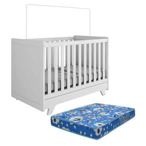 Berço Americano Retrô 2 em 1 com Colchão Baby Physical - Móveis Peroba