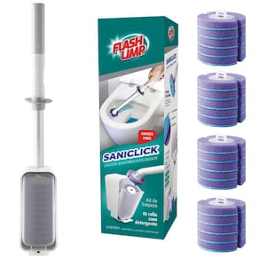 Escova Sanitária Limpa Bacia SaniClick 40 Refis Descartável