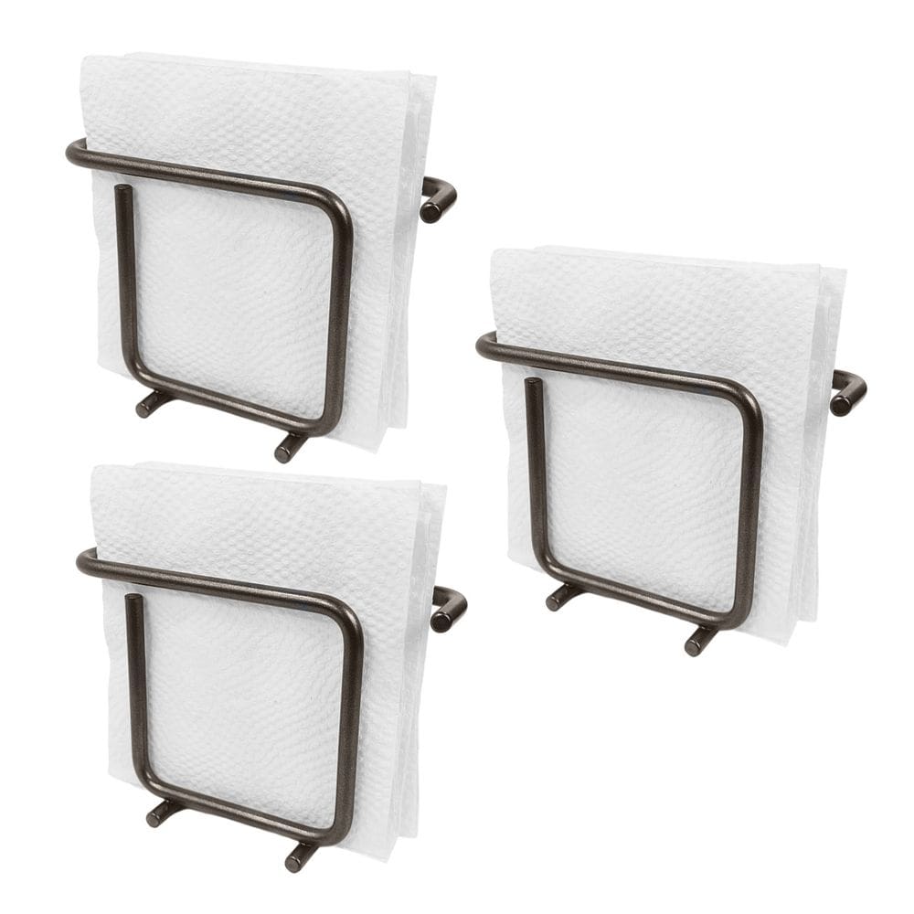Kit 3 Suportes Porta Guardanapos Pequeno Cozinha Cobre Cor Café - 1192CF Future