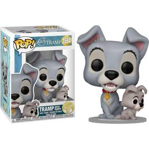 Funko Pop Disney Dama e o Vagabundo Tramp W/Puppy 1554