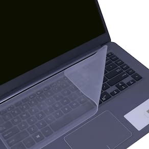 Protetor de Teclado em Silicone Transparente para Notebook 15", Antipoeira e Lavável – BringIT
