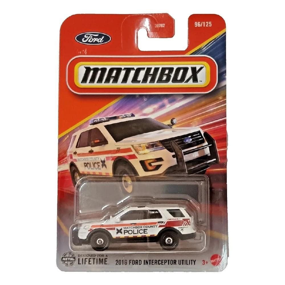 Matchbox Carro Básico 2016 Ford Interceptor Utility - Mattel