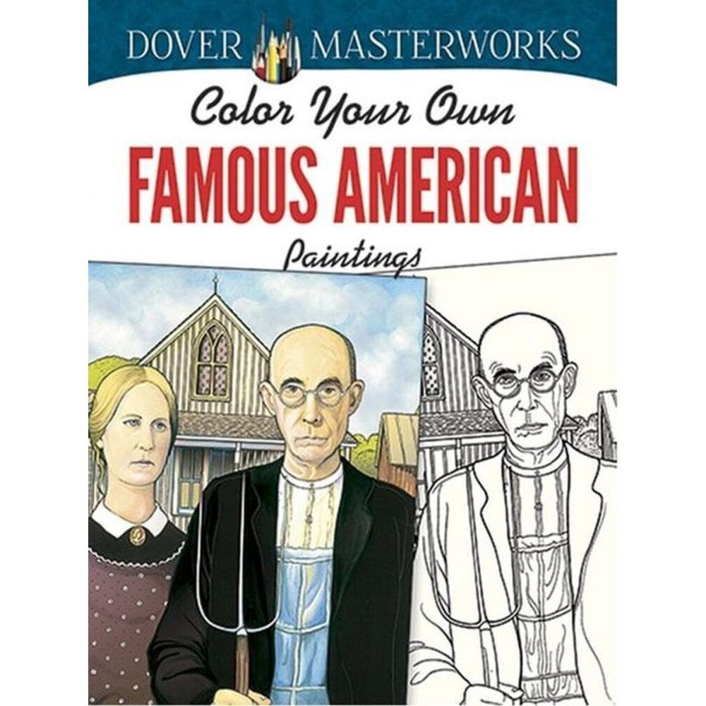 Color Your Own Famous American Paintings