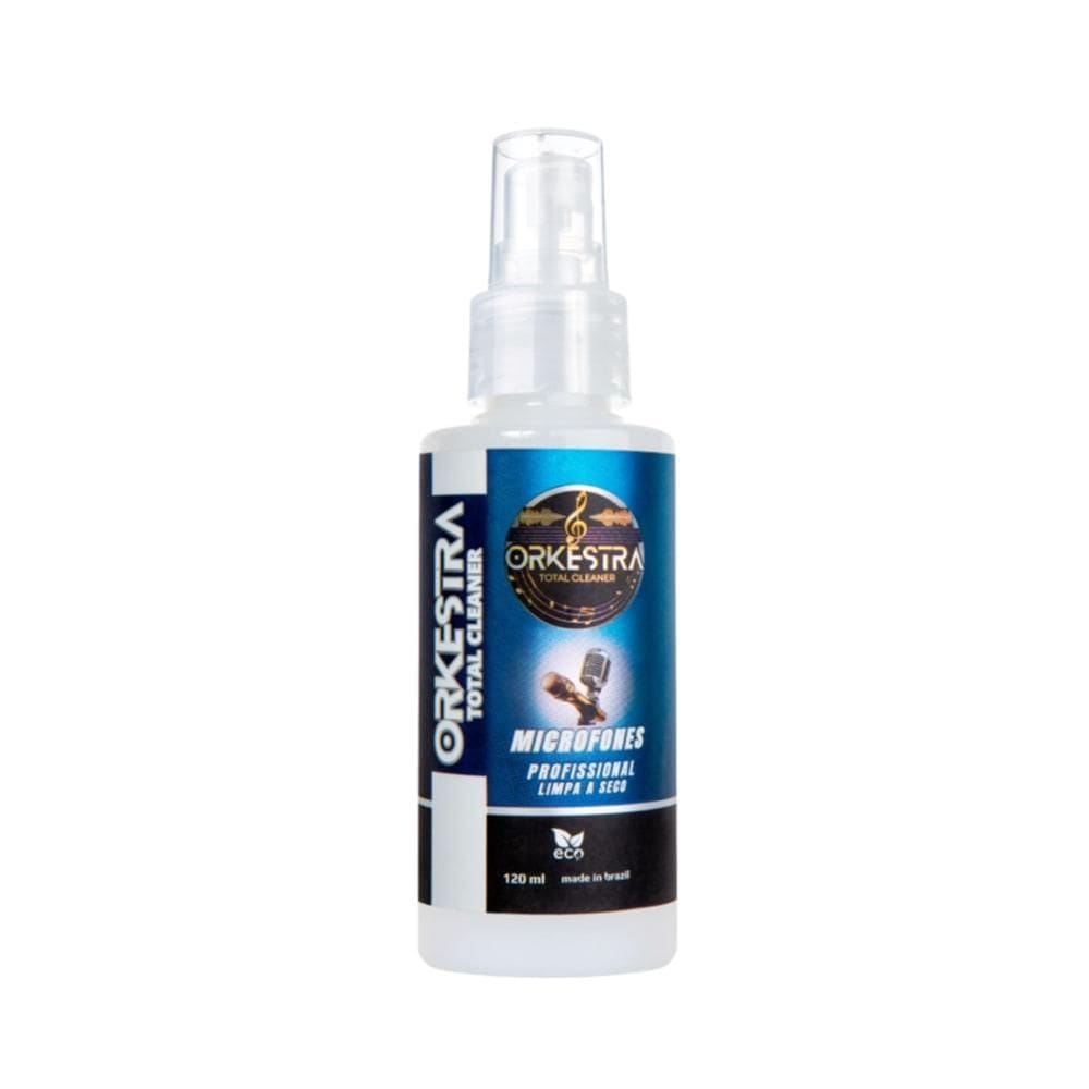 Limpador Orkestra Total Cleaner Microfones Limpa Seco 120 Ml