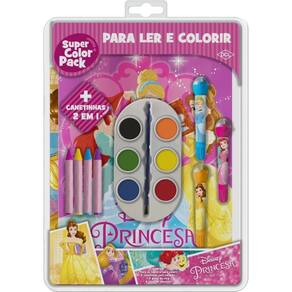 Livro Infantil Atividades Princesas Canetinhas Giz Aquarela