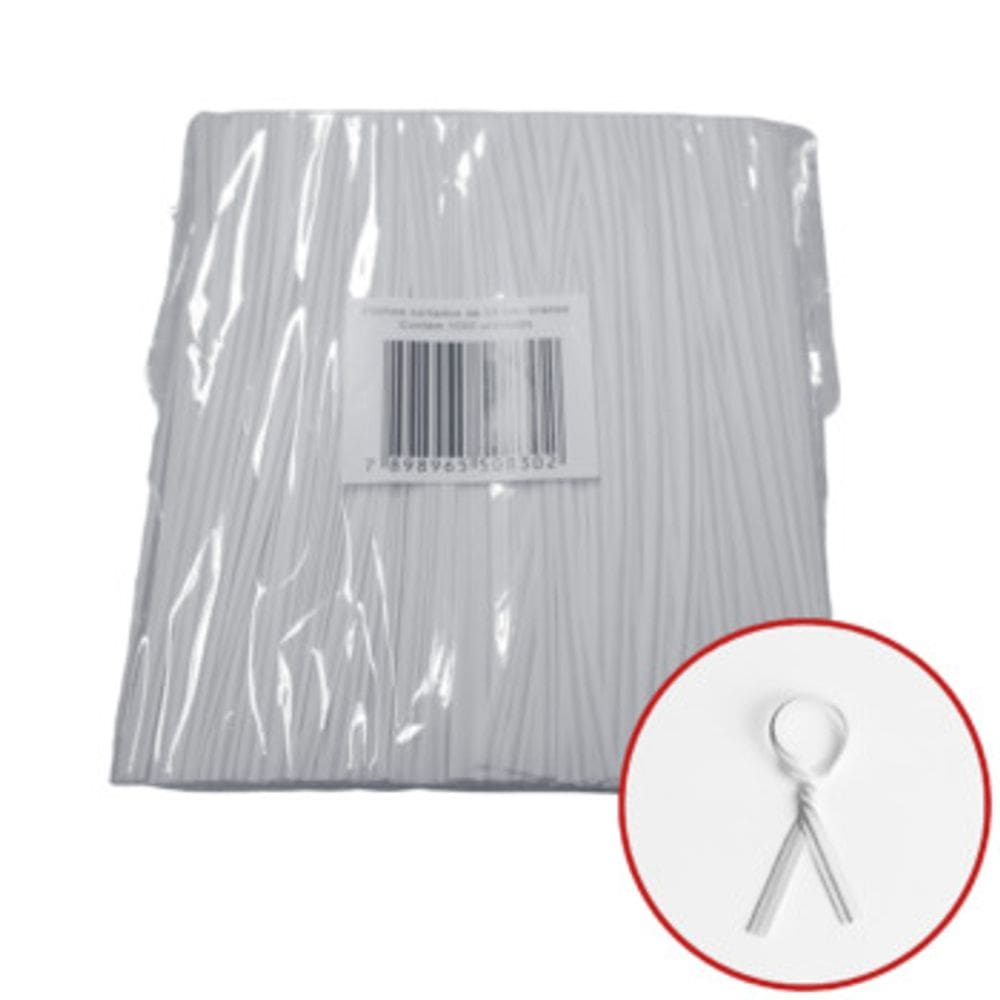 Kit Amarrilho Branco De 14 Cm. C/ 1000 Un