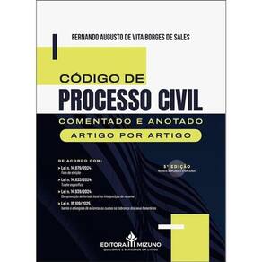 Código De Processo Civil Comentado E Anotado - 2025