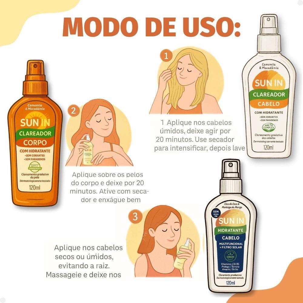 Kit Phytoervas Sun In: Clareador Cabelo, | Casas Bahia
