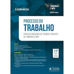 Tribunais E Mpu - Processo Do Trabalho - Para Analista - 2024