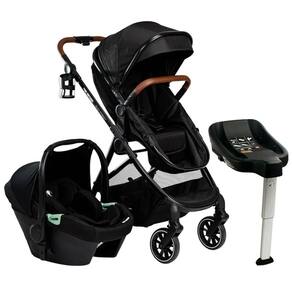 Carrinho Trio Street Black Com Bebe Conforto E Base Isofix - Abc Design