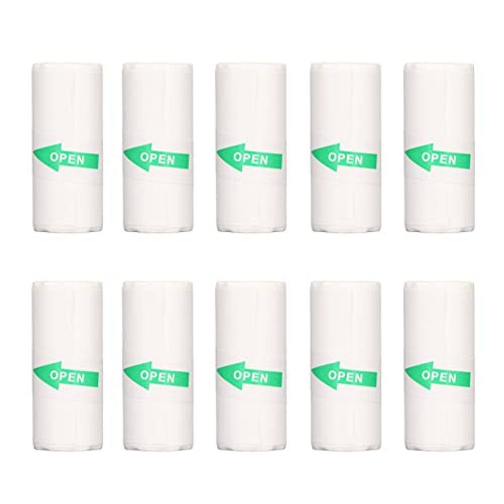 Papel de impressora térmica Pssopp 57x25mm autoadesivo 10 rolos
