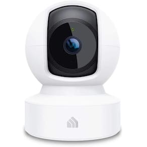Câmera de segurança inteligente Kasa Indoor Pan/Tilt, câmera HD 1080p para cães, 2,4 GHz com visão noturna, detecção de movimento para monitor de bebê