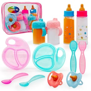 Conjunto de garrafas mágicas para acessórios para bonecas, tudo com 12 unidades