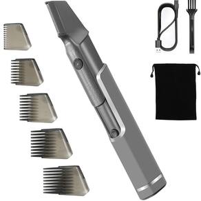 Aparador de cabelo corporal AWAONT, ferramentas de corte de cabelo masculinas com pente