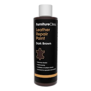 Clínica de móveis de pintura para reparo de couro 250 ml em marrom escuro
