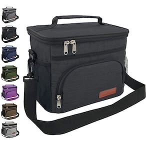Lancheira isolada ExtraCharm Reutilizável Cooler Tote Preta