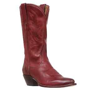 Bota Feminina Texana Vermelha Bico Fino Cow Way 35408