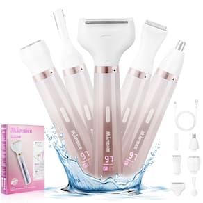 Barbeador elétrico HeatFire 5 em 1 para mulheres recarregável