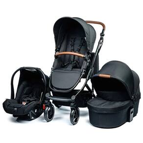 Carrinho De Bebe Como 4 Ink Com Moises + Bolsa + Bebe Conforto - Abc Design