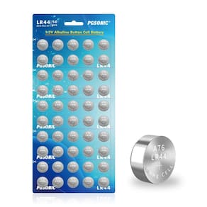 Bateria PGSONIC LR44 alcalina 1,5 V, pacote com 50
