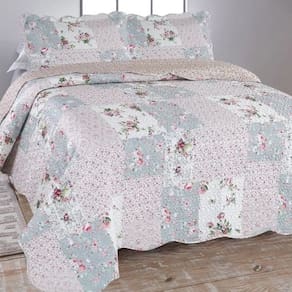 Jogo Colcha Cobre Leito Estampada Dupla Face Queen Ultrassonic 240x260cm - Petrolina