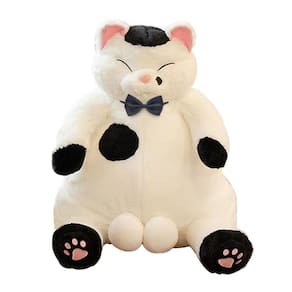 Gato gordo de pelúcia com bola de 45 cm para crianças e adultos