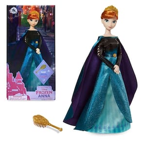 Boneca Disney Store Princess Queen Anna Frozen 2 28 cm com pincel