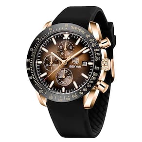 Relógio BY BENYAR Analog Quartz Chronograph 30m à prova d`água para homens
