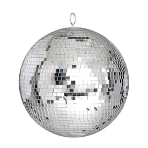 Mirror Disco Ball Alytimes 20 cm Cool Silver Hanging Party