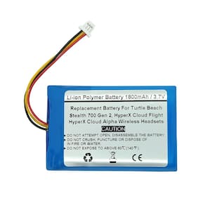 Bateria de reposição 1800mAh 3.7V para Turtle Beach Stealth 700