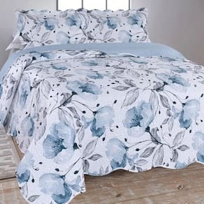 Jogo Colcha Cobre Leito Estampada Dupla Face Solteiro Ultrassonic 160x240cm - Colcha Teresina
