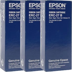 Cartucho de fita Epson ERC-27B-3 preto para impressoras POS