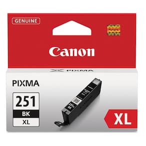Tanque de tinta Canon CLI-251XL preto genuíno para impressoras MG6320