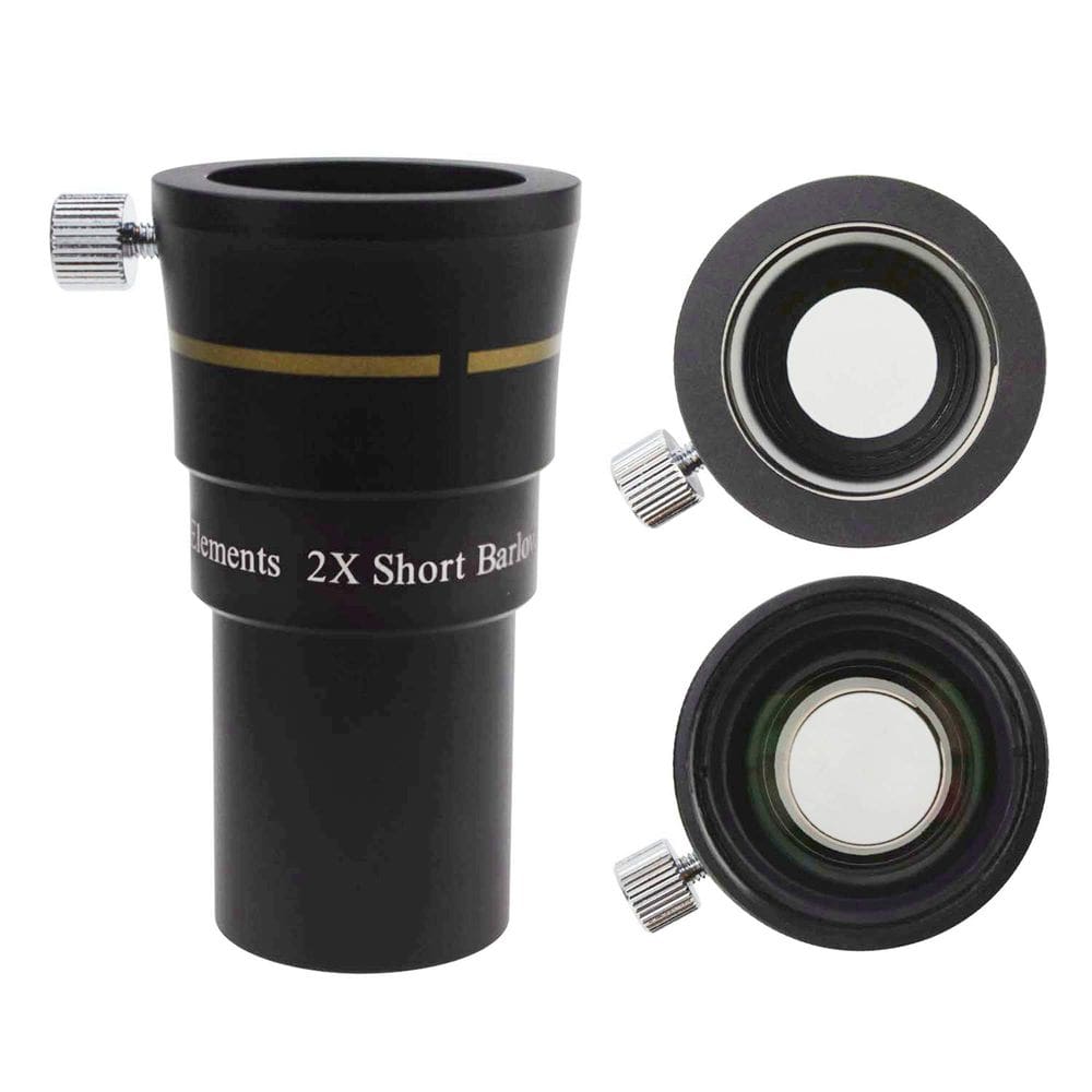 Telescópio Barlow Lens 2X Astromania de 1,25 polegadas com 3 elementos