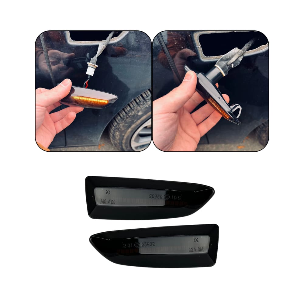 Luz de Led lateral 12v Fume Chevrolet Montana Turbo RS LTZ