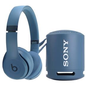 Alto-falante Sony SRSXB13/B + Fones de ouvido Beats Solo 4 azuis
