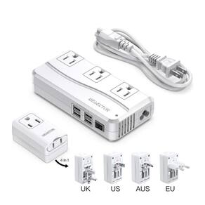 Conversor de energia ISELECTOR 250W 220V a 110V com 8 portas
