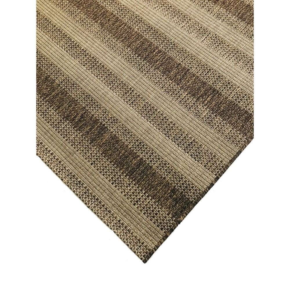 Tapete Sisalis Para Área Interna E Externa – Jolitex - Listras Marrom - 250x300cm
