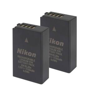 Pacote de bateria Nikon EN-EL20a recarregável de íon de lítio 7,2 V