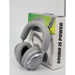 Fone de ouvido Bluetooth sem fio P55 de longa duração da bateria cinza claro