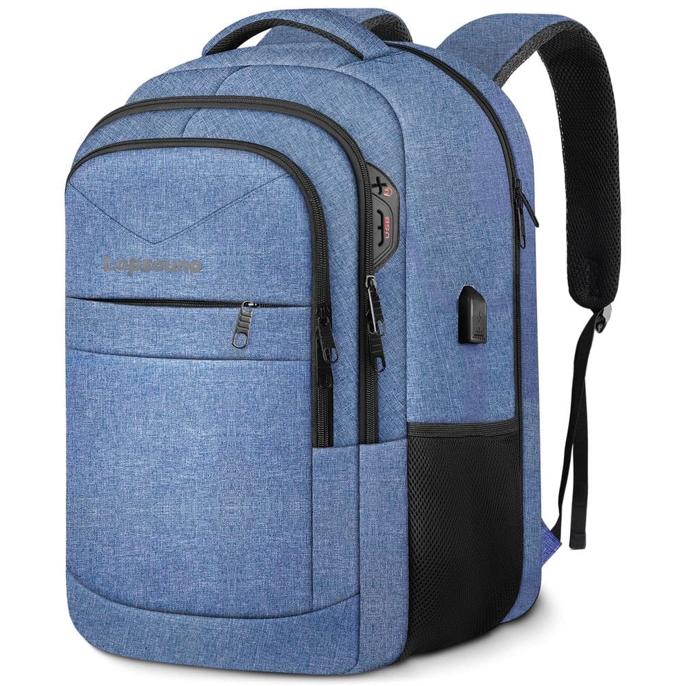 Mochila de viagem Lapsouno Extra Large 40L com porta USB de 17 polegadas