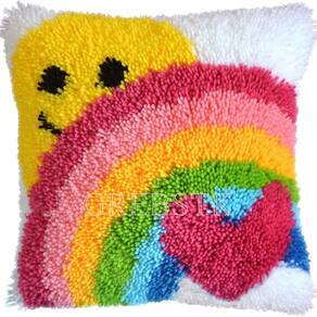 Capa de almofada Latch Hook GREBSTK DIY 40x40cm