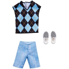 Pacote de moda Barbie Ken Fashionistas HJT26 Complete Outfit