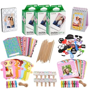 Kit de acessórios para câmera Fujifilm Instax Mini 8 com 60 filmes