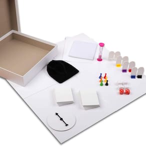 Kit de jogo de tabuleiro Madanar Blank Crie seu próprio DIY 143 peças