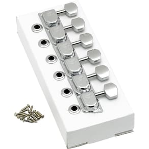 Máquinas de afinação de guitarra Fender 70s F Style Chrome, conjunto de 6