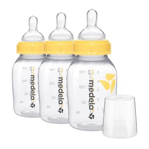 Garrafas de alimentação e armazenamento Medela Slow Flow 150mL, pacote com 3
